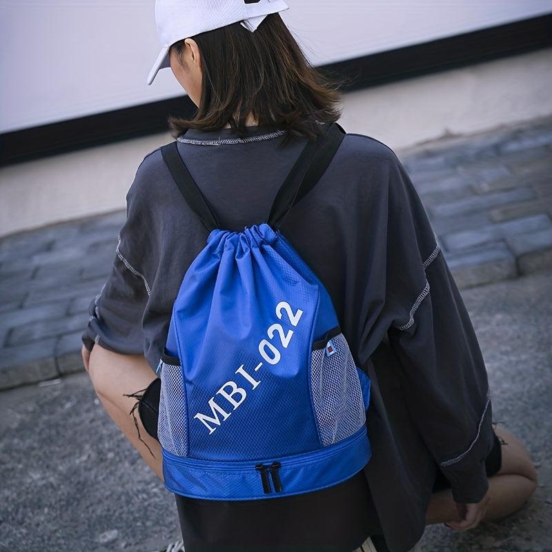 Casual Drawstring Bag Wet Dry Separation Backpack