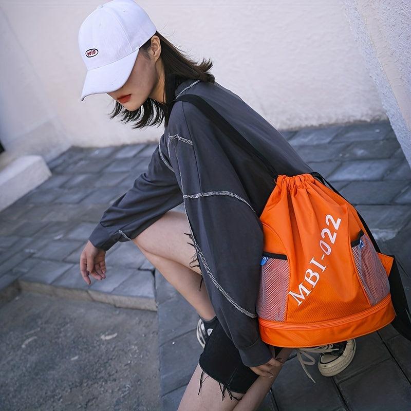 Casual Drawstring Bag Wet Dry Separation Backpack