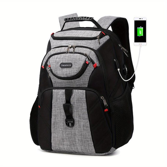 Large Capacity Backpack With USB Charging Compartment