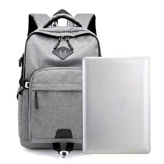 Classic Travel Backpack USB Charging Port Work Backpack Large College Gift