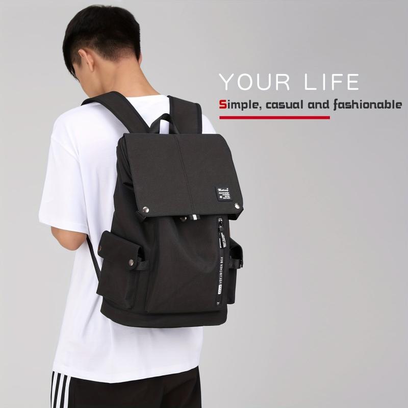 Large Capacity Flap Backpack Travel Bag for Men and Women