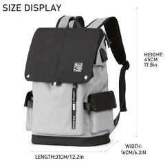 Large Capacity Flap Backpack Travel Bag for Men and Women