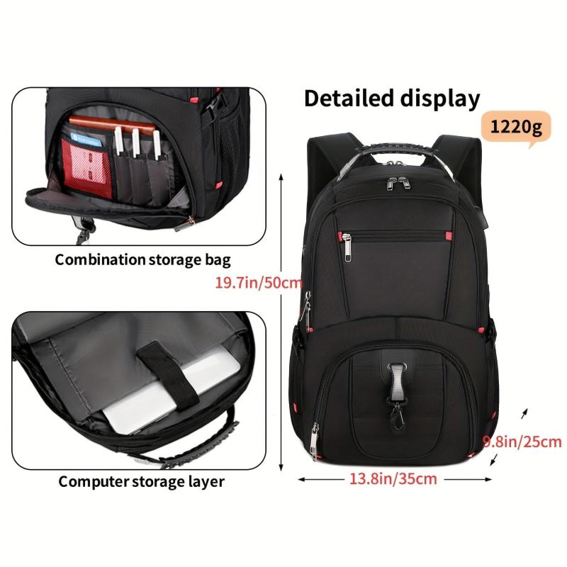 Waterproof Laptop Backpack with USB Charging Port 43 Gaming Computer Backpack