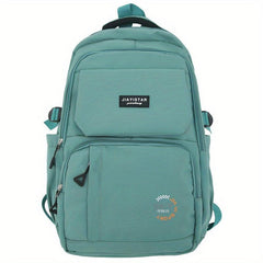 Student Bag Large Capacity Solid Backpack Style Bag Preppy Travel Bag