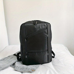 Solid Business Backpack with USB Port