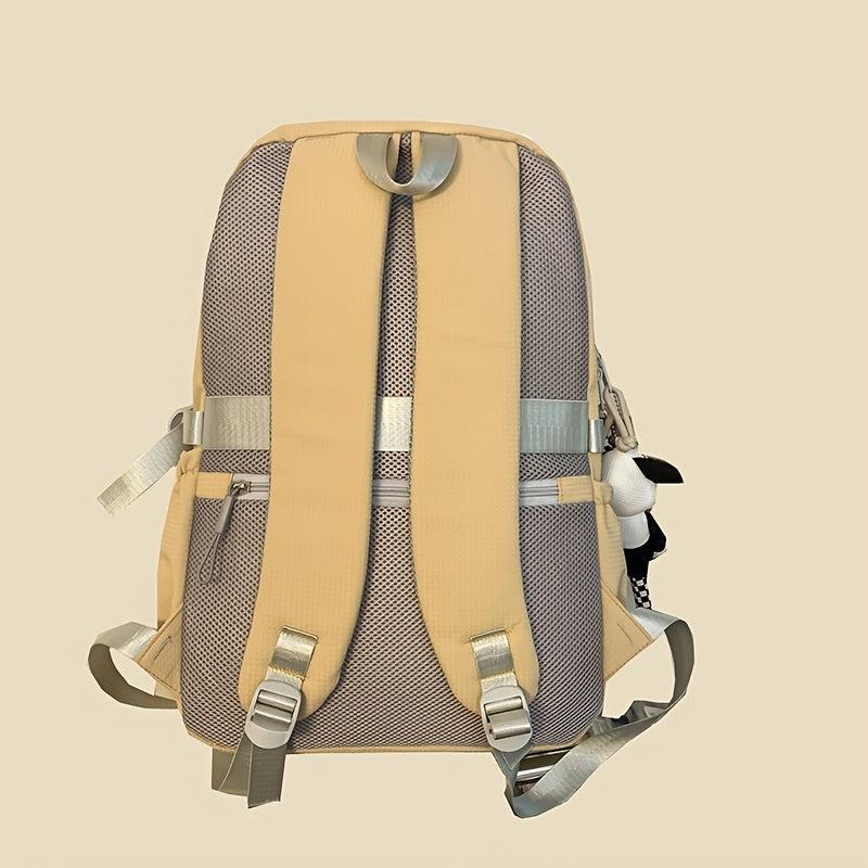 Casual Large Capacity Travel Backpack With Pendant