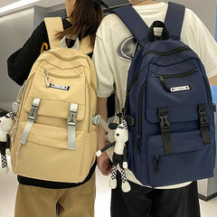 Casual Large Capacity Travel Backpack With Pendant