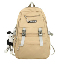 Casual Large Capacity Travel Backpack With Pendant