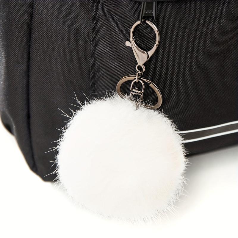 Kitten Pattern Schoolbag With Small Plush Ball Student Backpack