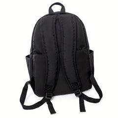 Kitten Pattern Schoolbag With Small Plush Ball Student Backpack