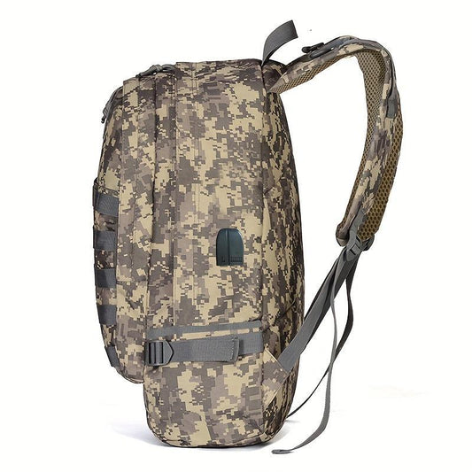 Large Capacity Camo Backpack for Outdoor Travel - Waterproof