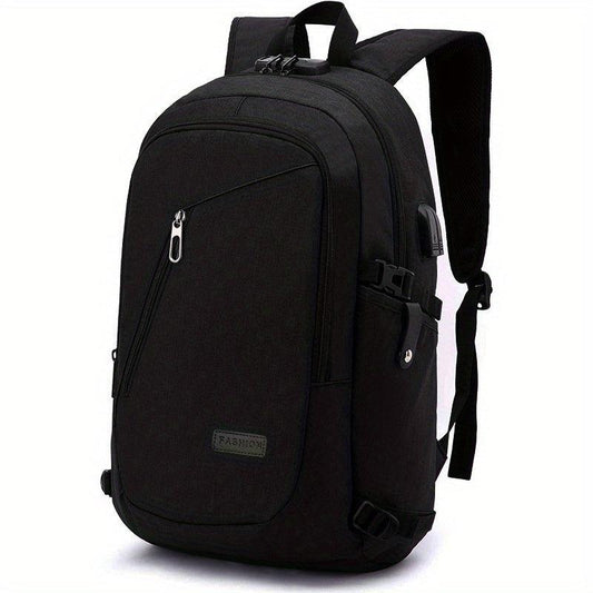 Casual Backpack With USB Charging Port