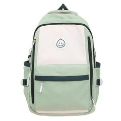 Large Capacity College Student Backpack Men And Women Casual Contrast Backpack