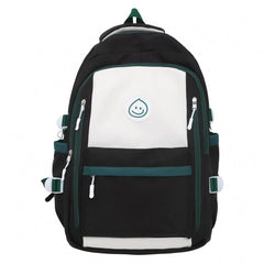 Large Capacity College Student Backpack Men And Women Casual Contrast Backpack