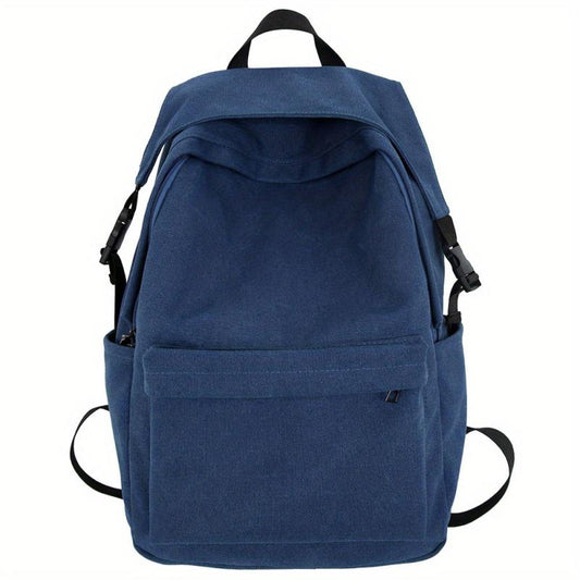 Retro Solid Canvas Sports Backpack