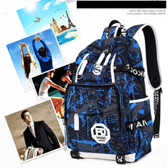 Junior High School Boys Backpack Campus School Bag
