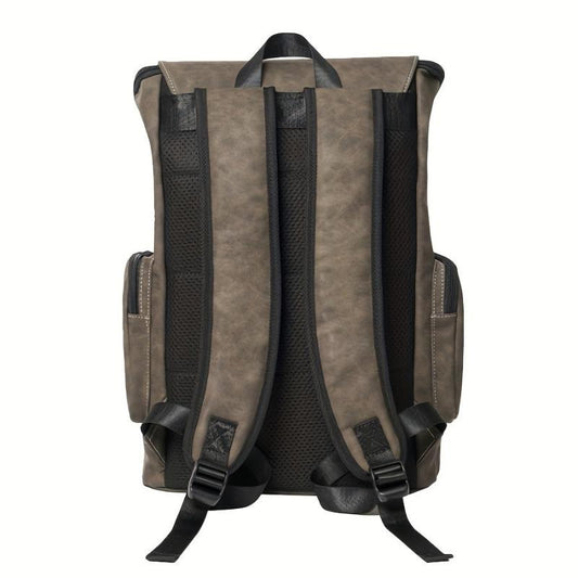 Men's High PU Backpack Computer Backpack Large Capacity Travel Backpack