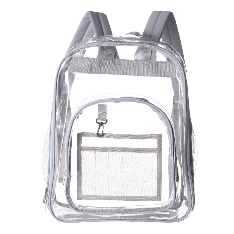 Casual Transparent Backpack Waterproof Pvc Large Capacity Storage Bag