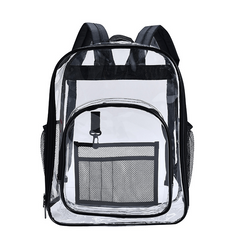 Casual Transparent Backpack Waterproof Pvc Large Capacity Storage Bag