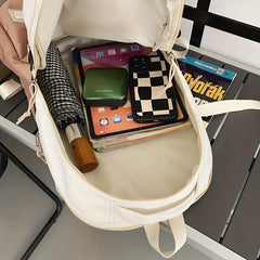 Casual Letter Print School Bag Large Capacity Backpack