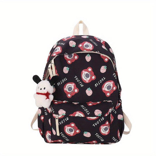Cartoon Bear Backpack Casual School Bag Travel Backpack