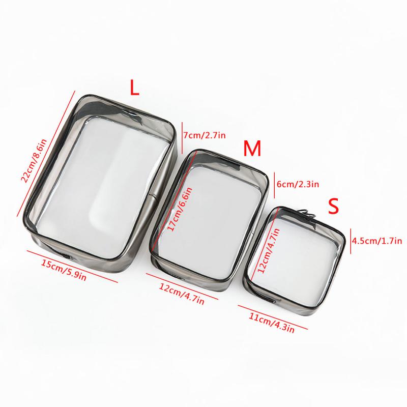 Transparent Waterproof Cosmetic Bag Portable Toiletry Bag