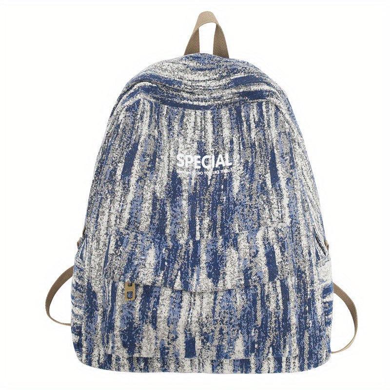 Casual Denim Travel Backpack for Students