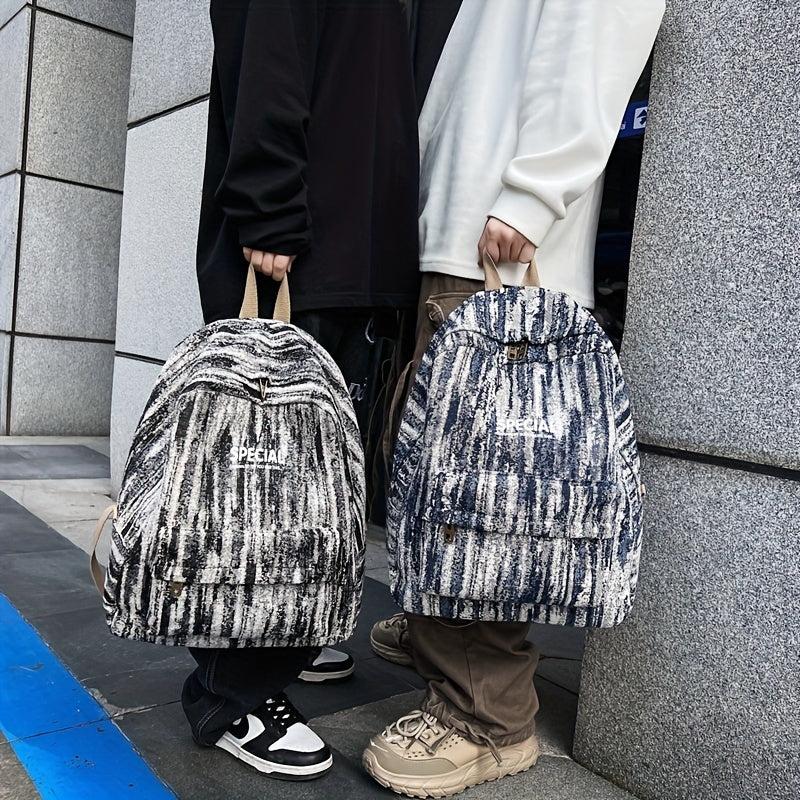 Casual Denim Travel Backpack for Students