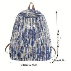 Casual Denim Travel Backpack for Students