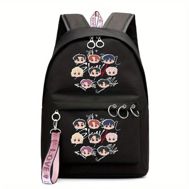 Anime Character Pattern Backpack Large Capacity Waterproof Travel Work Bag