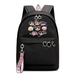 Anime Character Pattern Backpack Large Capacity Waterproof Travel Work Bag