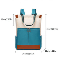 Contrast Backpack Large Capacity Double Shoulder Bag Women's Travel Bag