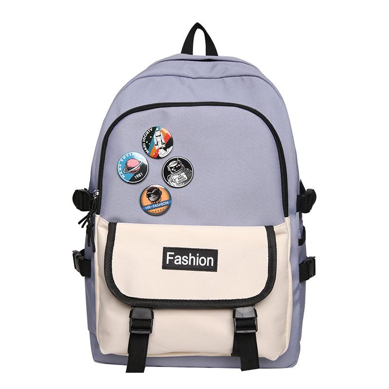 Men's Casual Backpack with Side Pocket for Student