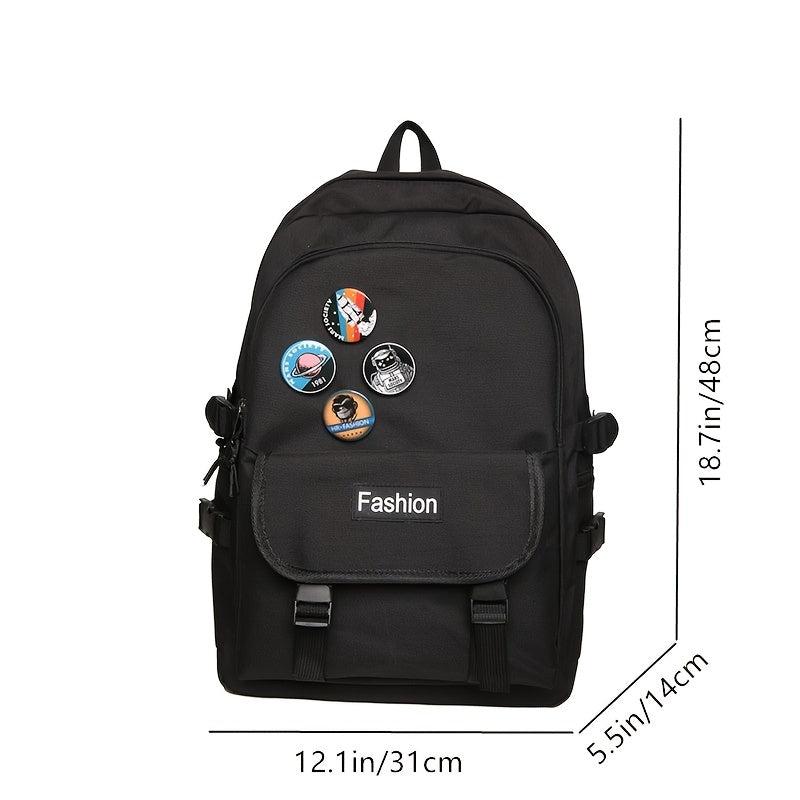 Men's Casual Backpack with Side Pocket for Student
