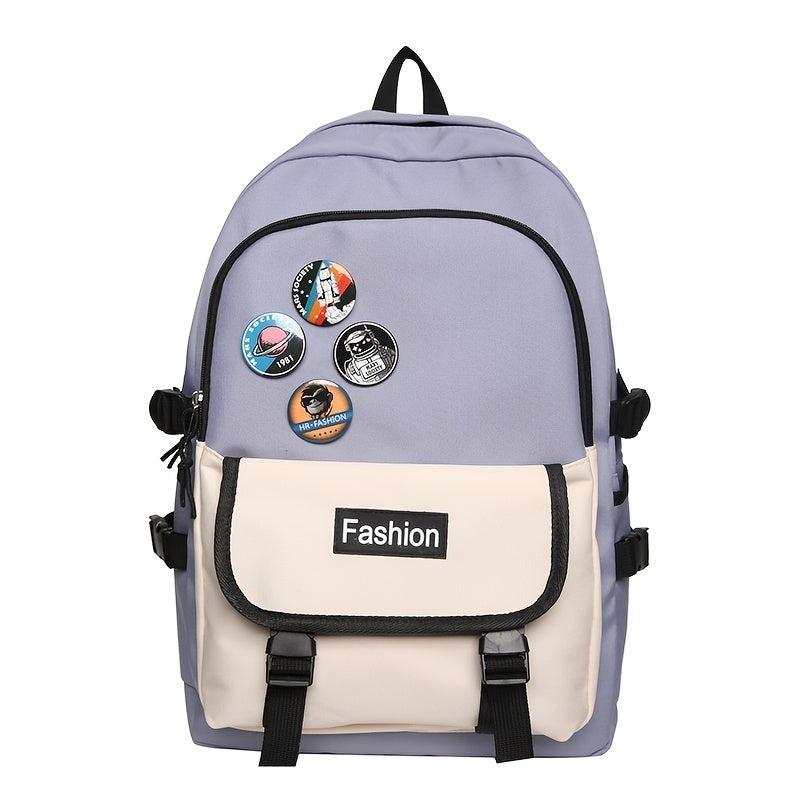 Men's Casual Backpack with Side Pocket for Student