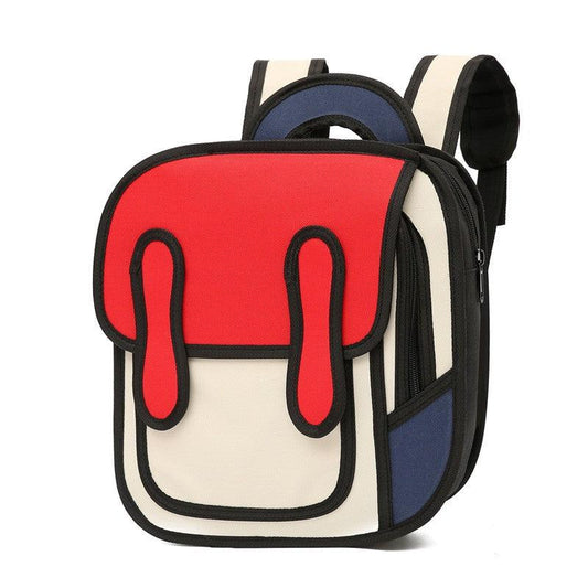 Kids' 2D Cartoon Schoolbag Kindergarten Backpack
