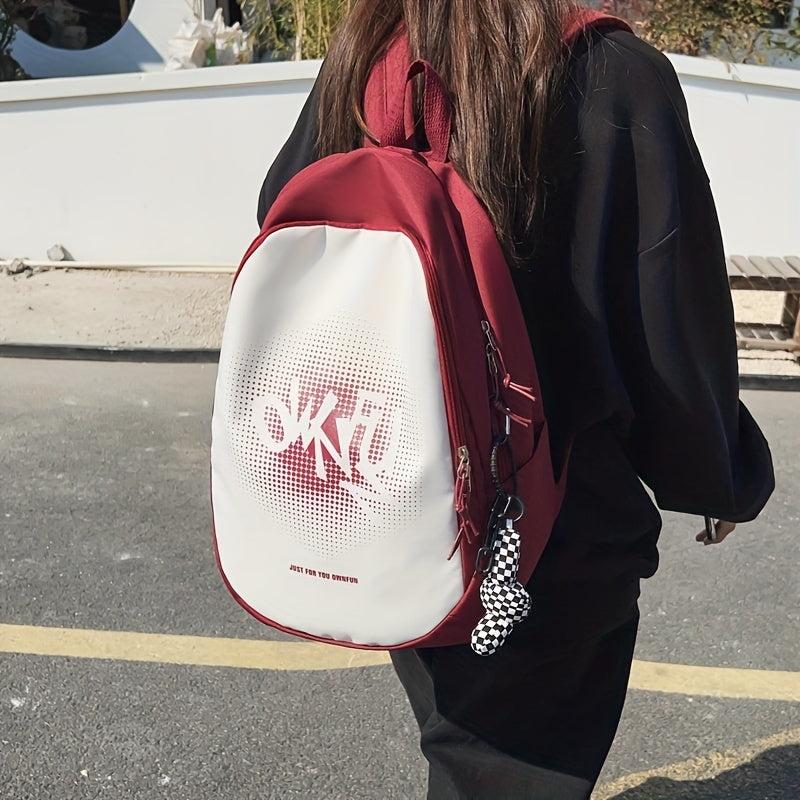 Casual Summer Backpack for Female Students, Large Capacity