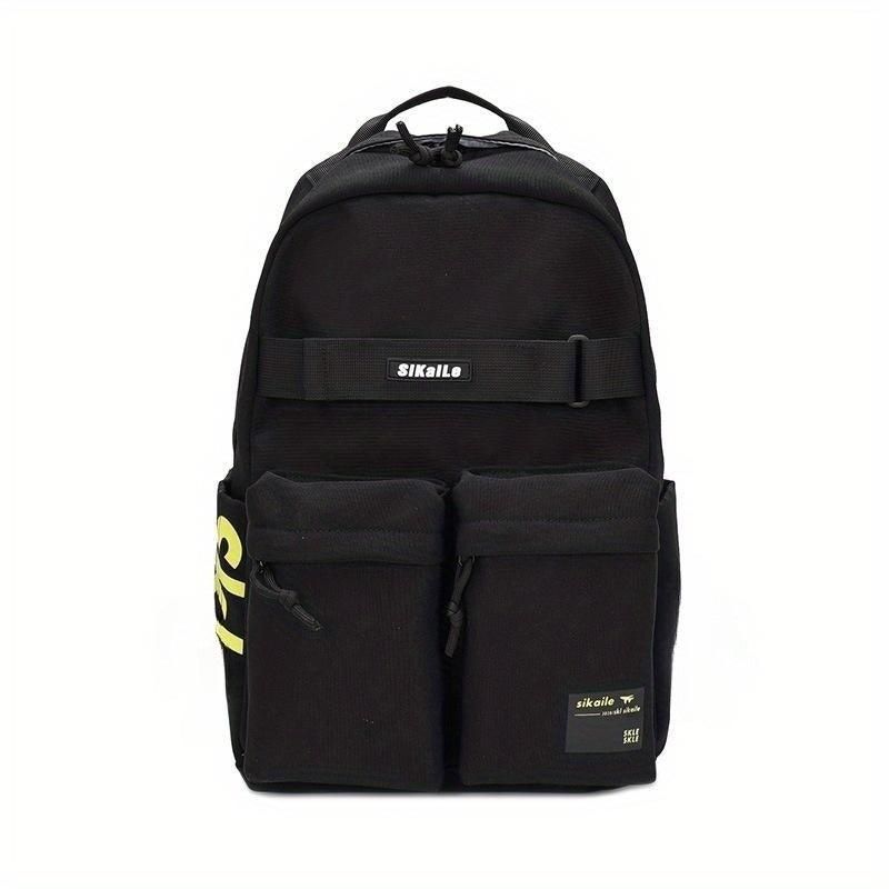 Solid Schoolbag for Students Large Capacity Backpack