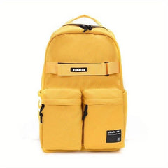 Solid Schoolbag for Students Large Capacity Backpack