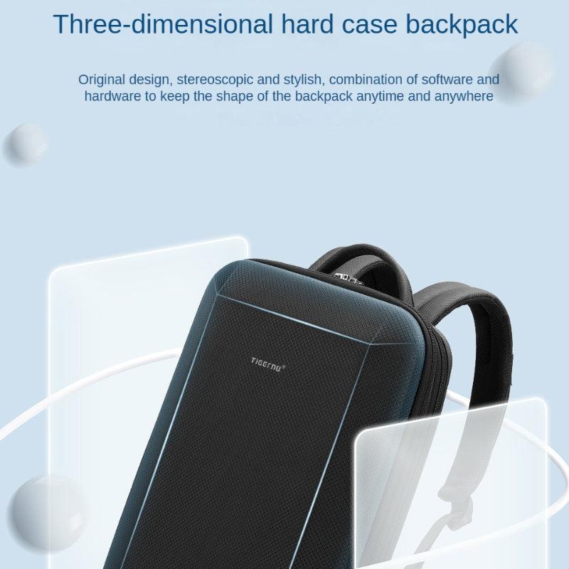 Taigenu Hard Surface Business Notebook Backpack Waterproof
