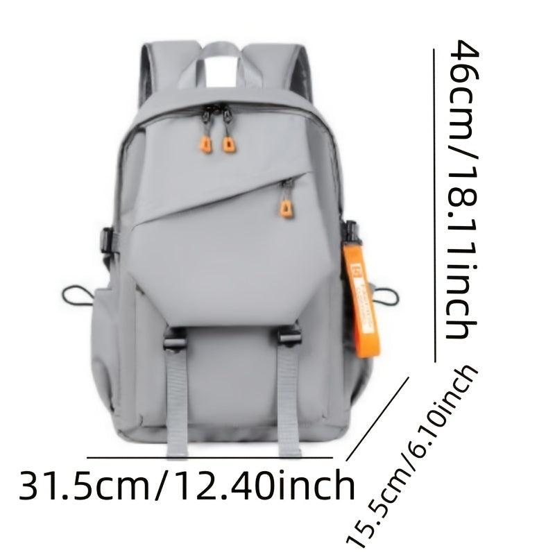 Casual Large Capacity Backpack With USB Charging Port