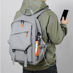 Casual Large Capacity Backpack With USB Charging Port