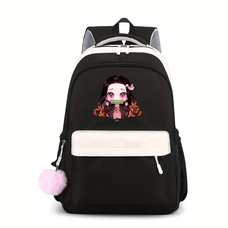 Girl Pattern Schoolbag Large Capacity Backpack