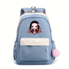 Girl Pattern Schoolbag Large Capacity Backpack