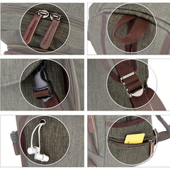 Casual Backpack w/ Earphone Port & Large Capacity