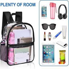 Fashion Transparent Women's PVC Backpack Large Capacity Waterproof Bag