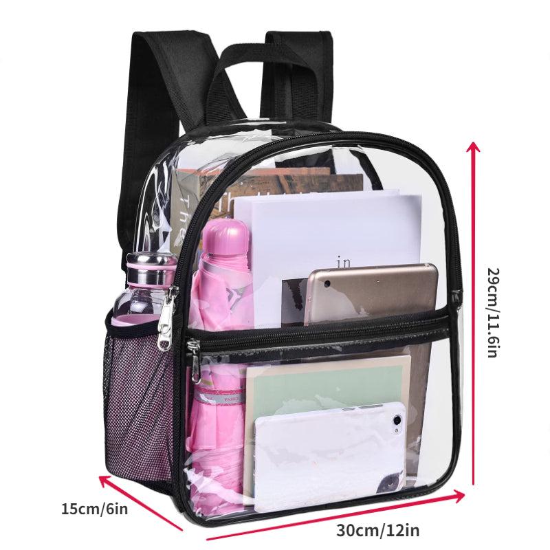 Fashion Transparent Women's PVC Backpack Large Capacity Waterproof Bag