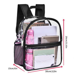 Fashion Transparent Women's PVC Backpack Large Capacity Waterproof Bag
