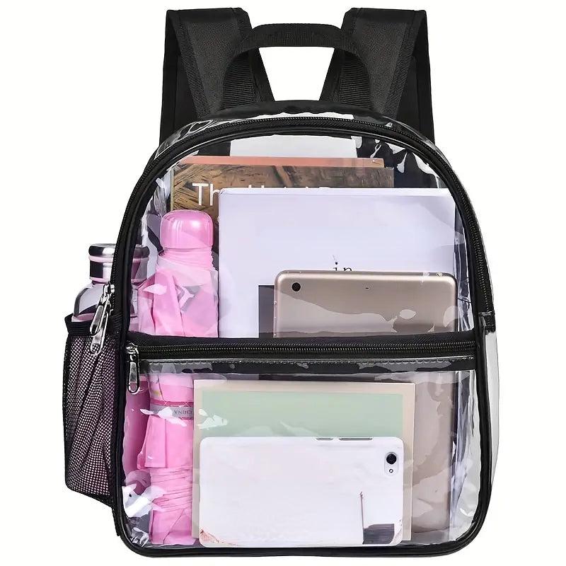 Fashion Transparent Women's PVC Backpack Large Capacity Waterproof Bag