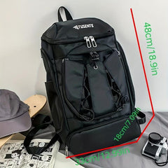 Outdoor Sports Backpack With Shoe Compartment Basketball Bag